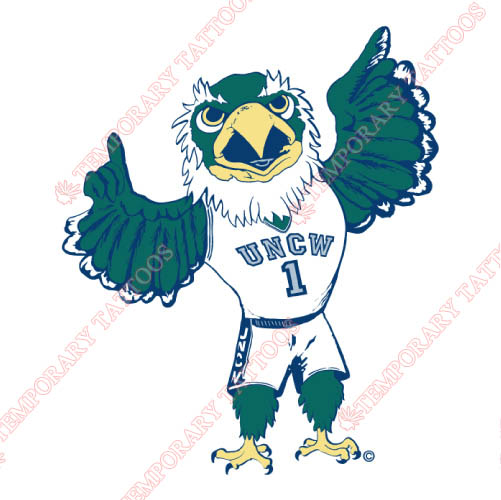 NC Wilmington Seahawks Customize Temporary Tattoos Stickers NO.5367
